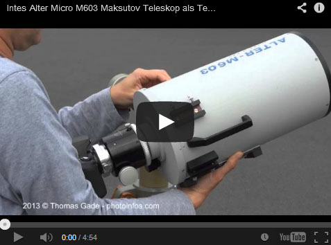 Video über das Teleskop ‚Intes Alter Micro M603‘