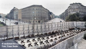 Berliner Mauer. Schwedter Straße und Mauerpark